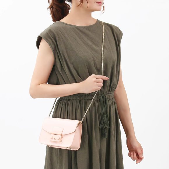 Furla Mini Rose Candy Metropolis Bag Pink Clutch - Picture 1 of 6